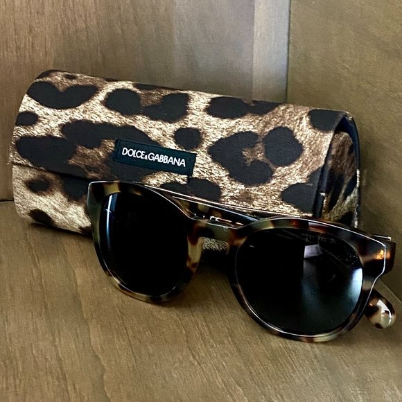 Dolce & Gabbana Accessories - DOLCE & GABBANA 'Cube Havana'  Sunglasses